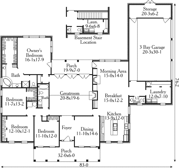 main floor house blueprint