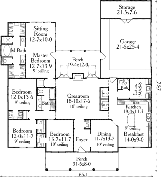main floor house blueprint