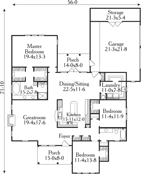 main floor house blueprint