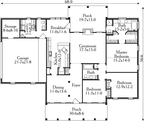 main floor house blueprint