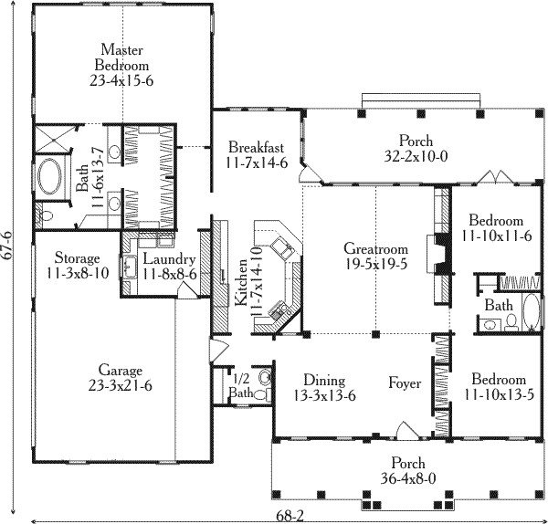 main floor house blueprint