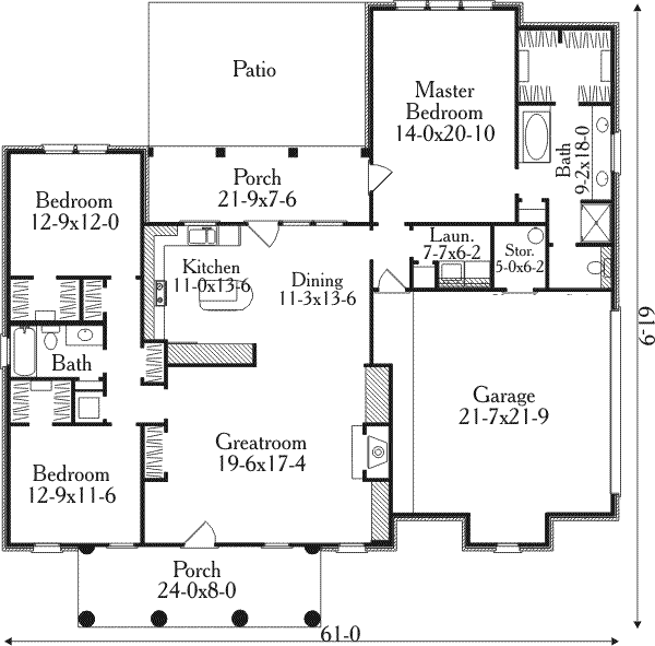 main floor house blueprint