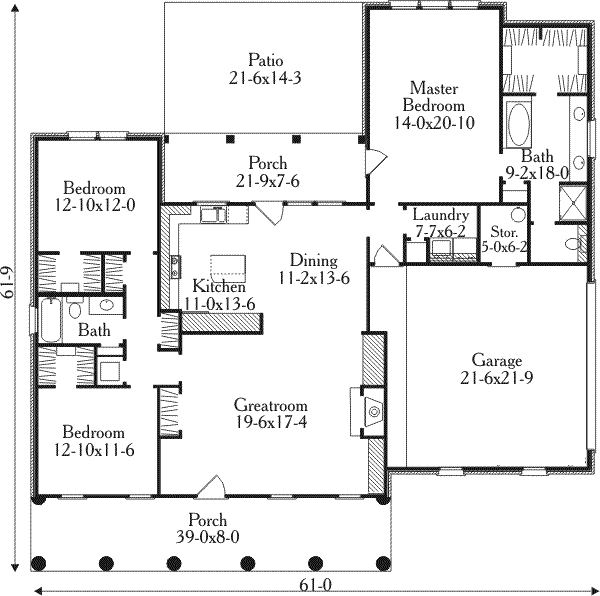 main floor house blueprint