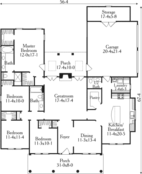 main floor house blueprint