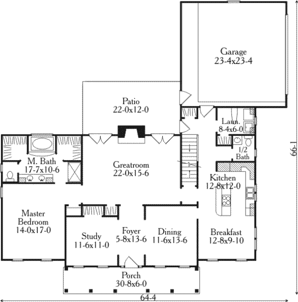 main floor house blueprint