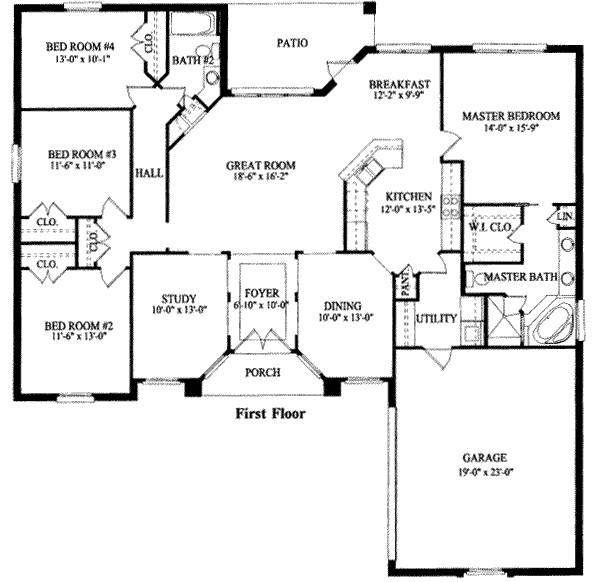 main floor house blueprint