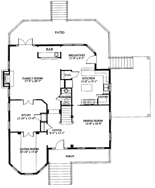 main floor house blueprint