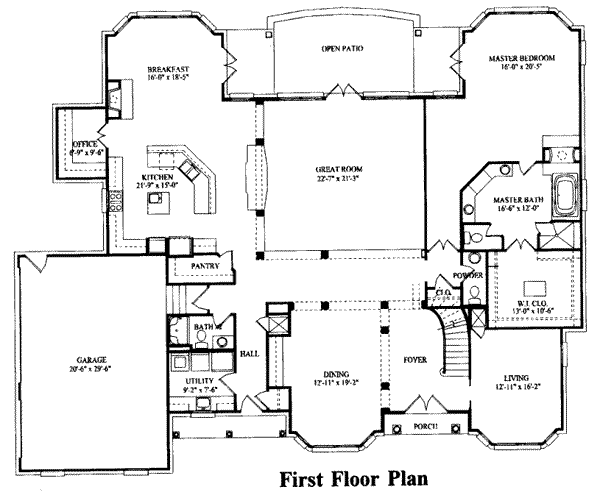 main floor house blueprint