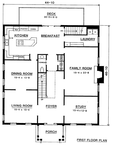 main floor house blueprint