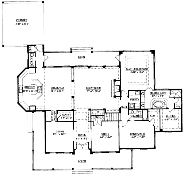 main floor house blueprint