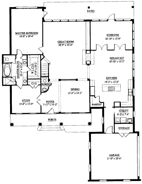 main floor house blueprint