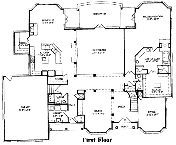 main floor house blueprint