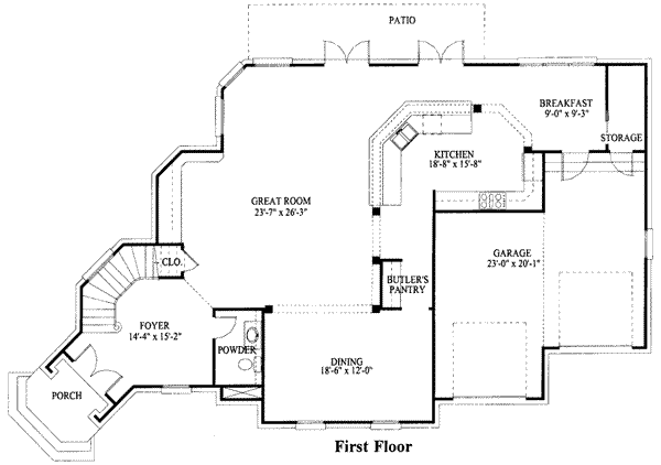 main floor house blueprint