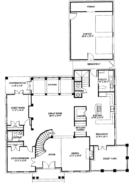 main floor house blueprint