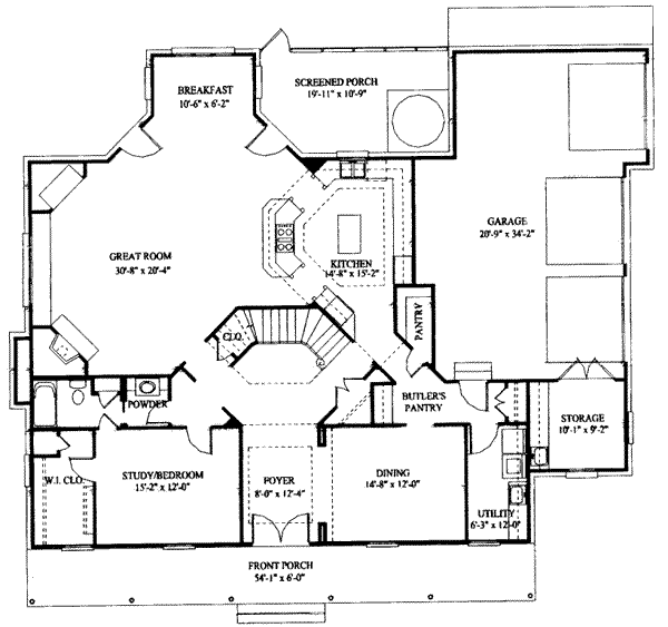 main floor house blueprint