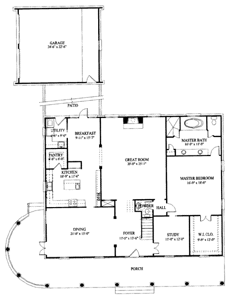main floor house blueprint