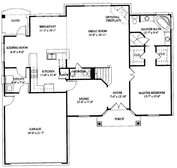 main floor house blueprint