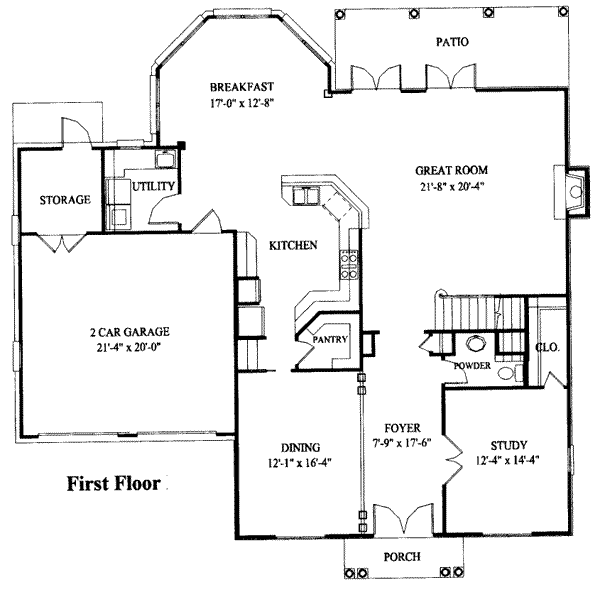 main floor house blueprint