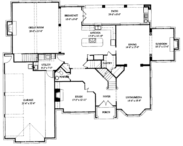 main floor house blueprint