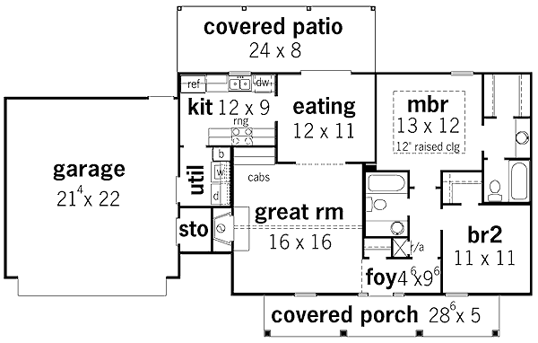 main floor house blueprint