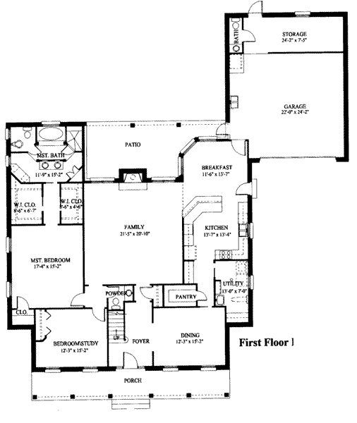 main floor house blueprint