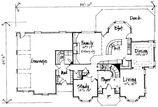 main floor house blueprint
