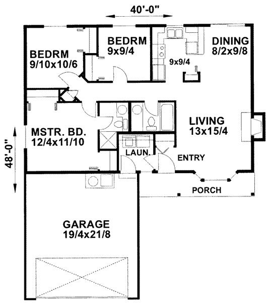 main floor house blueprint