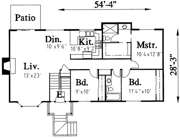 main floor house blueprint