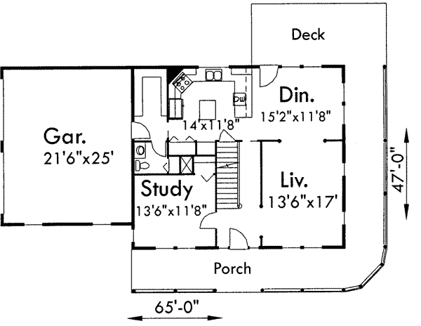 main floor house blueprint