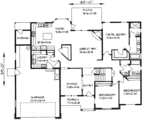 main floor house blueprint