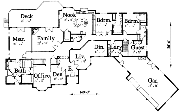 main floor house blueprint