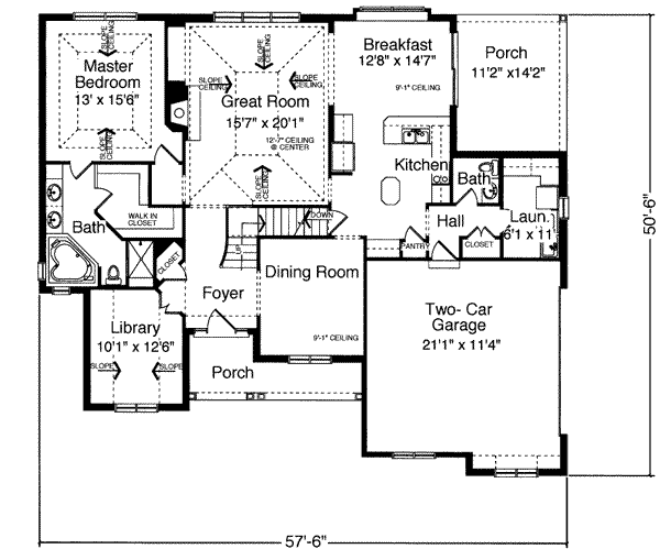 main floor house blueprint