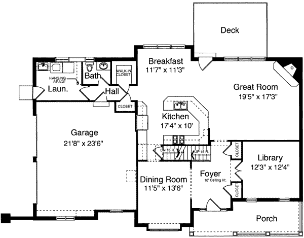 main floor house blueprint