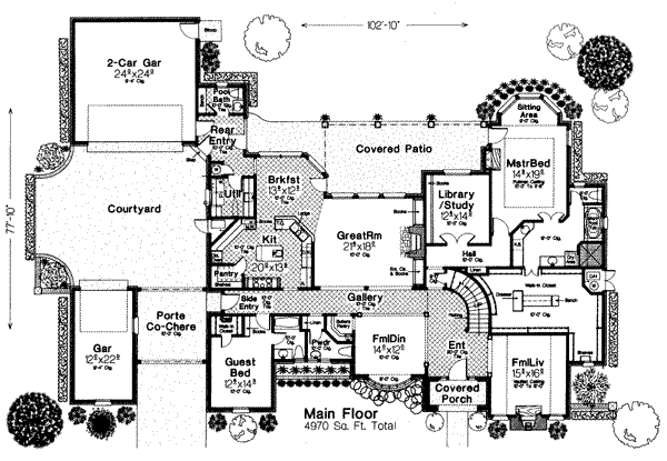 main floor house blueprint
