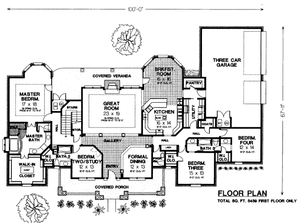 main floor house blueprint
