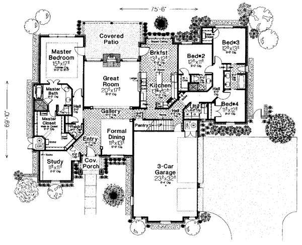 main floor house blueprint