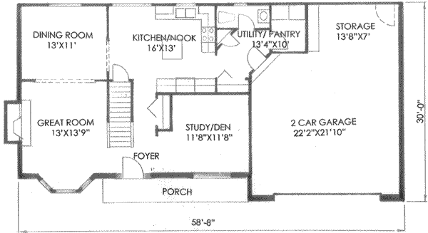 main floor house blueprint
