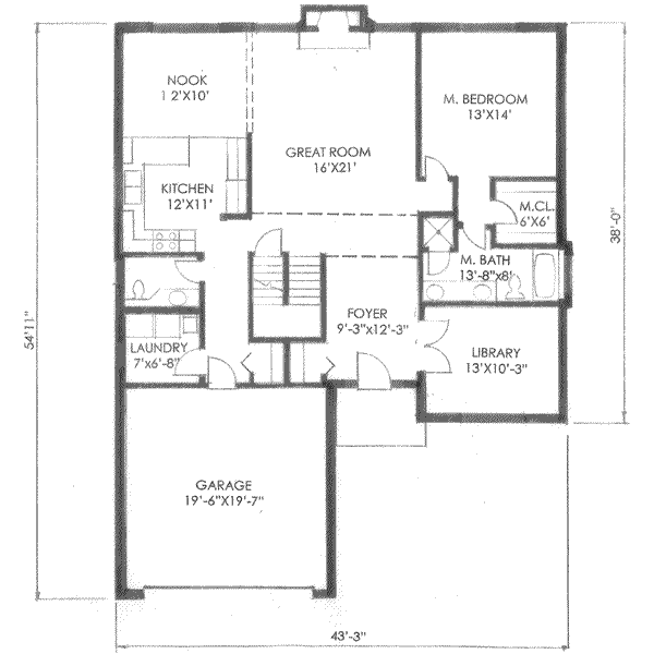 main floor house blueprint