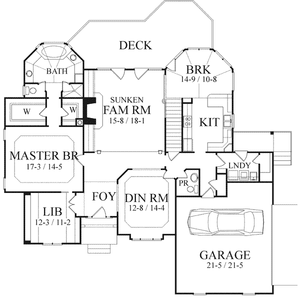 main floor house blueprint