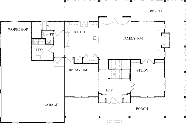 main floor house blueprint