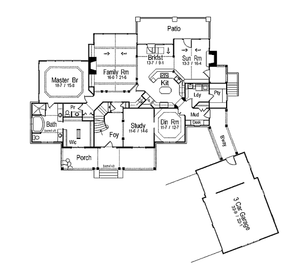 main floor house blueprint