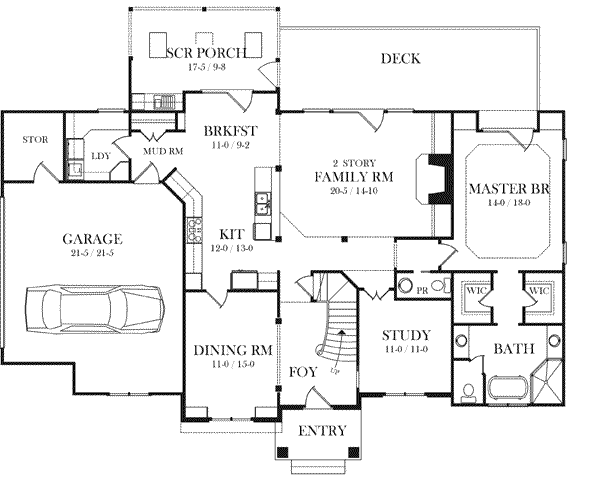 main floor house blueprint