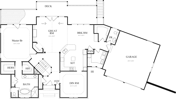 main floor house blueprint