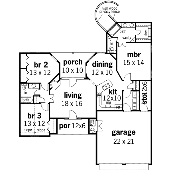 main floor house blueprint