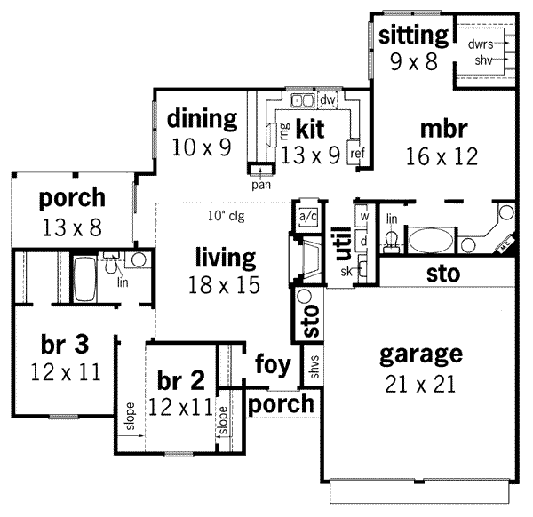 main floor house blueprint