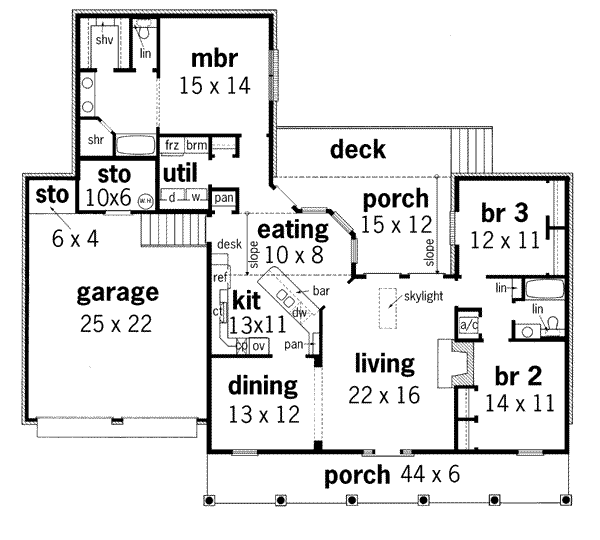 main floor house blueprint