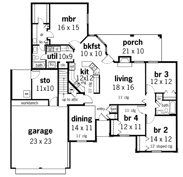 main floor house blueprint