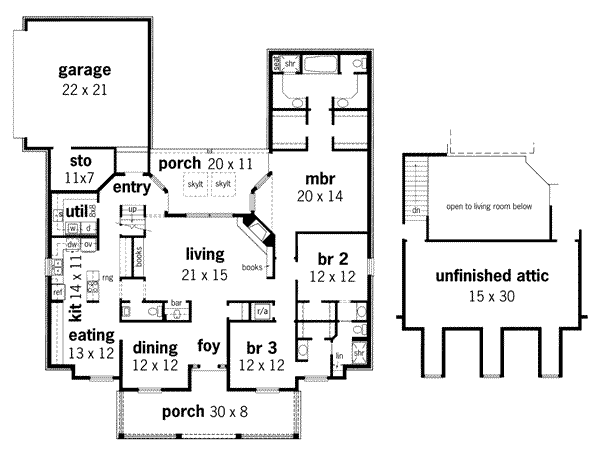 main floor house blueprint