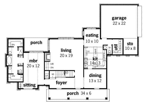 main floor house blueprint