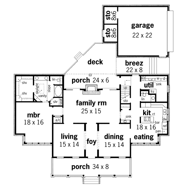 main floor house blueprint